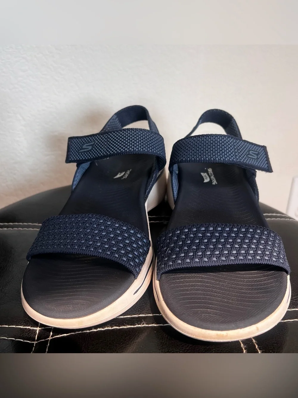 Skechers Navy and White Arch Fit Sport Sandals